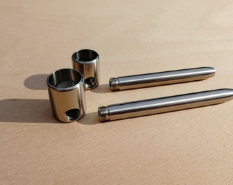 100% PURE TITANIUM Smoking Pipe - Various sizes - Made in the UK