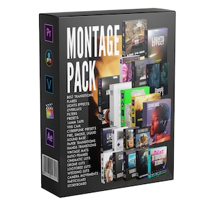 MONTAGE PACK 2022 BEST Transitions, Presets, Overlays, Luts, Sounds, Glitches, Lights Adobe Premiere, DaVinci Resolve, Final Cut, Vegas. image 1