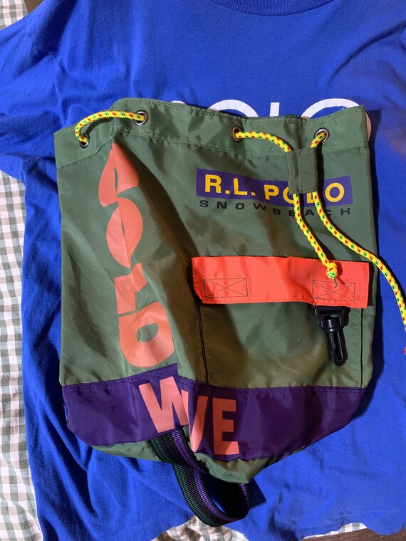 Vintage Polo ralph lauren snow beach cold wave dra
