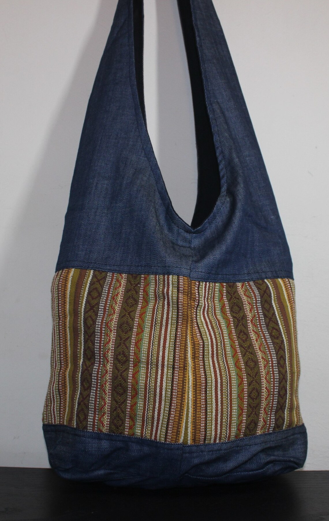 Blue Shoulder Bag Eco Friendly Sling Bag Handmade Pure - Etsy UK