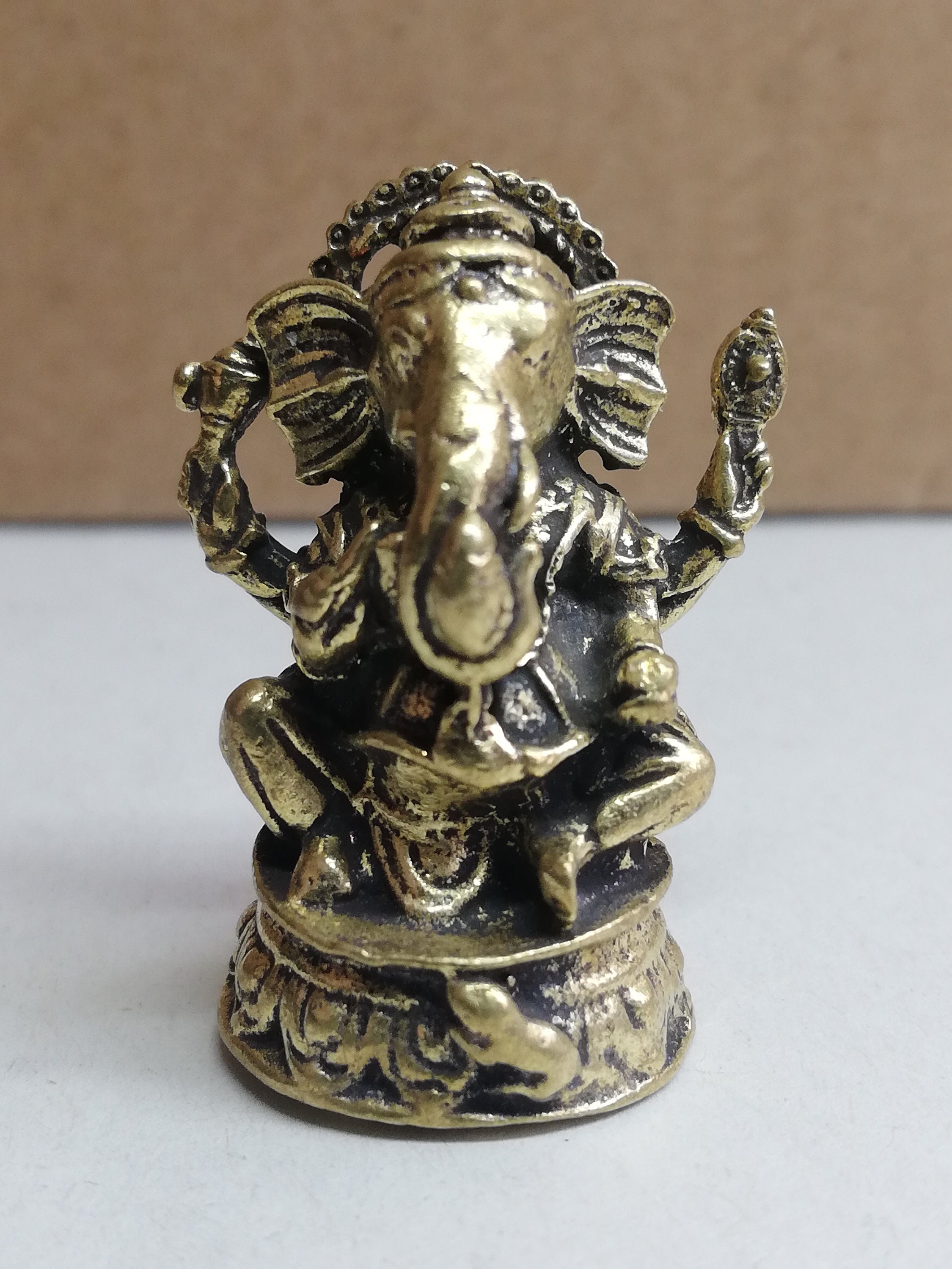 Small Ganesha Statue. Metal Ornament of Ganesh. Miniature | Etsy