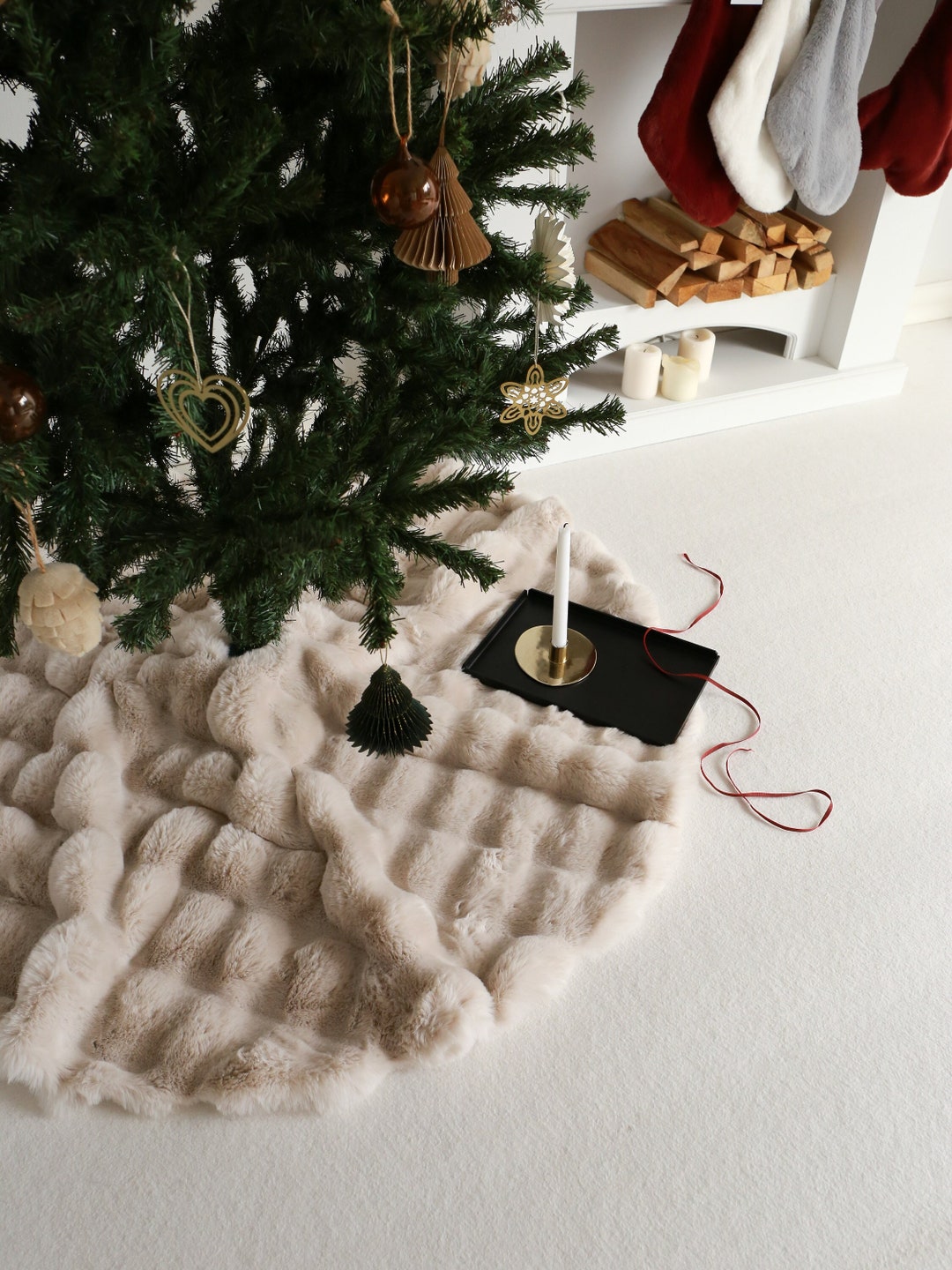 Cream Christmas Tree Skirt 