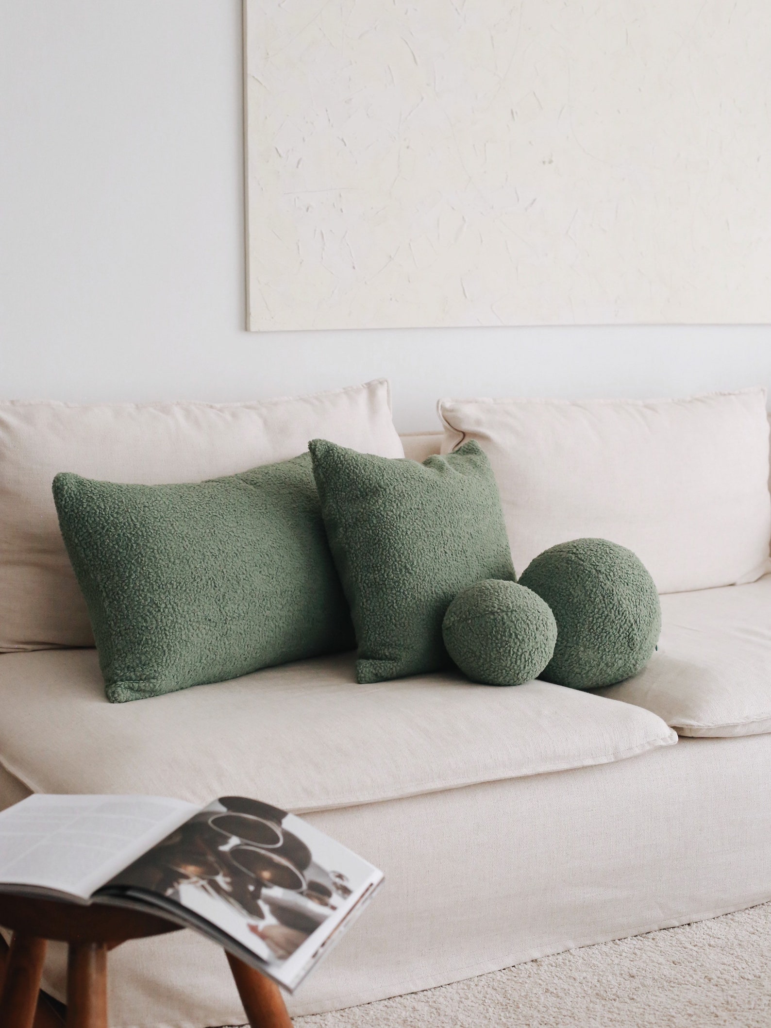 Boucle Long Pillow Cover Extra Long Pillow White Lumbar Etsy