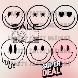 Smiley face package svg/ cricut file digital download