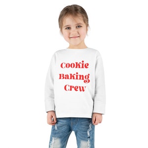 Cookie baking crew Toddler Long Sleeve Tee