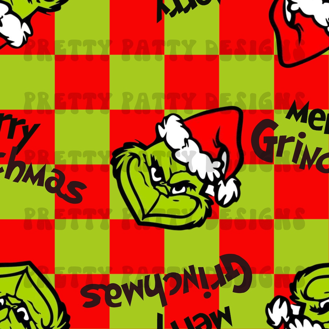 Grinchmas Retro Grinch Seamless File Digital Download - Etsy