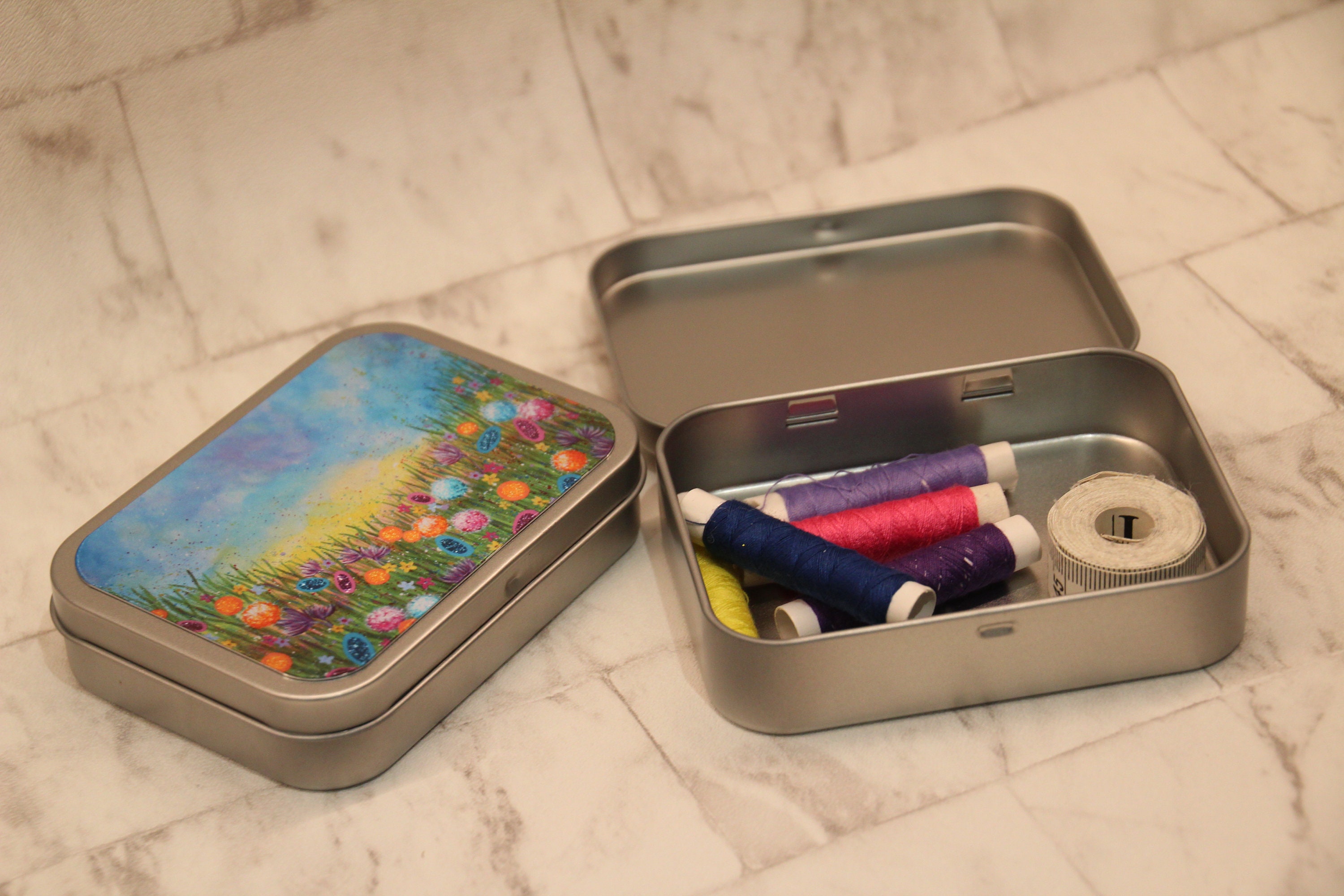 Small Tin Gifts for Her Trinkets Keepsakes Arty Floral Etsy