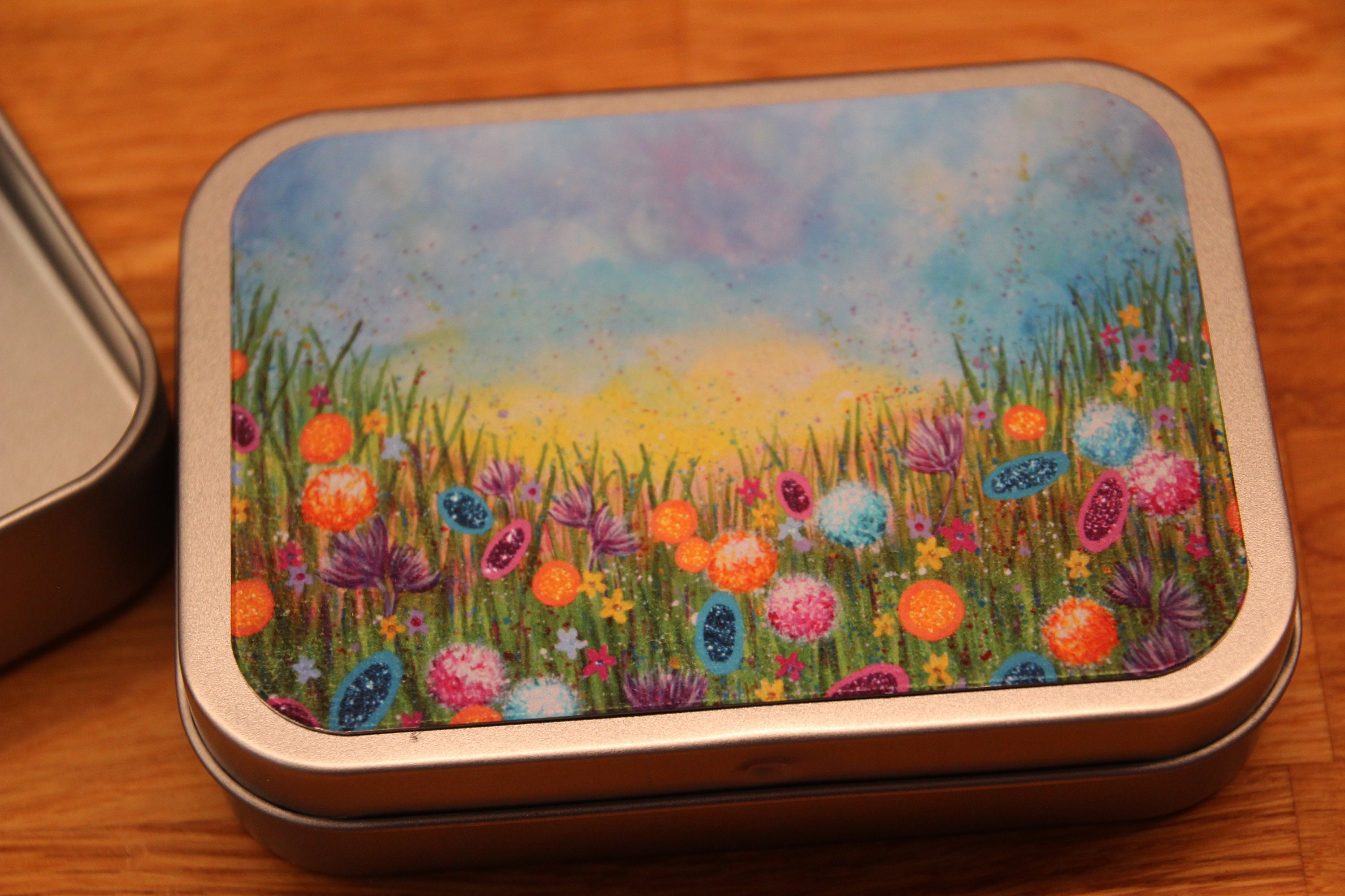 Small Tin Gifts for Her Trinkets Keepsakes Arty Floral Etsy UK