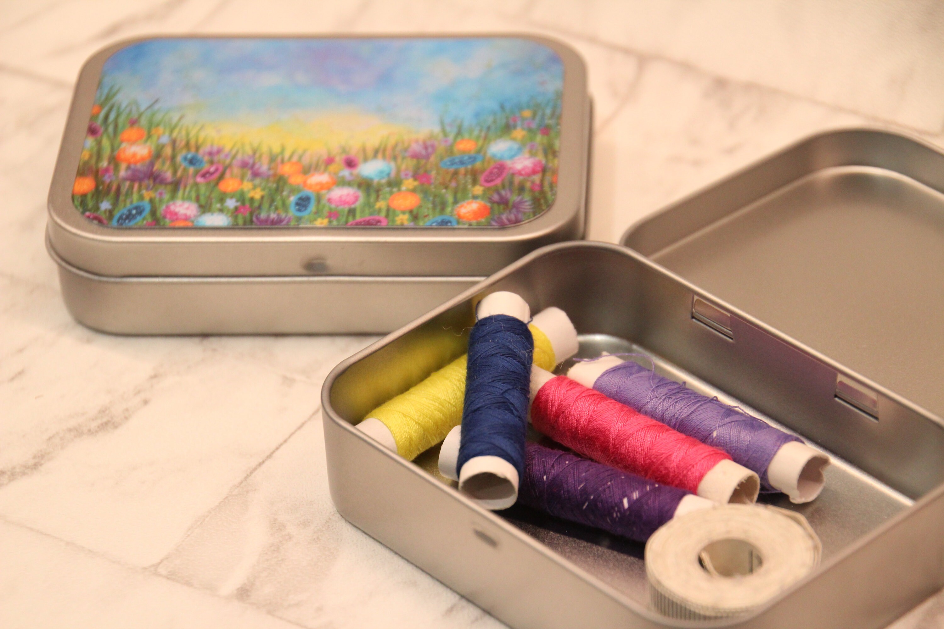 Small Tin Gifts for Her Trinkets Keepsakes Arty Floral Etsy UK