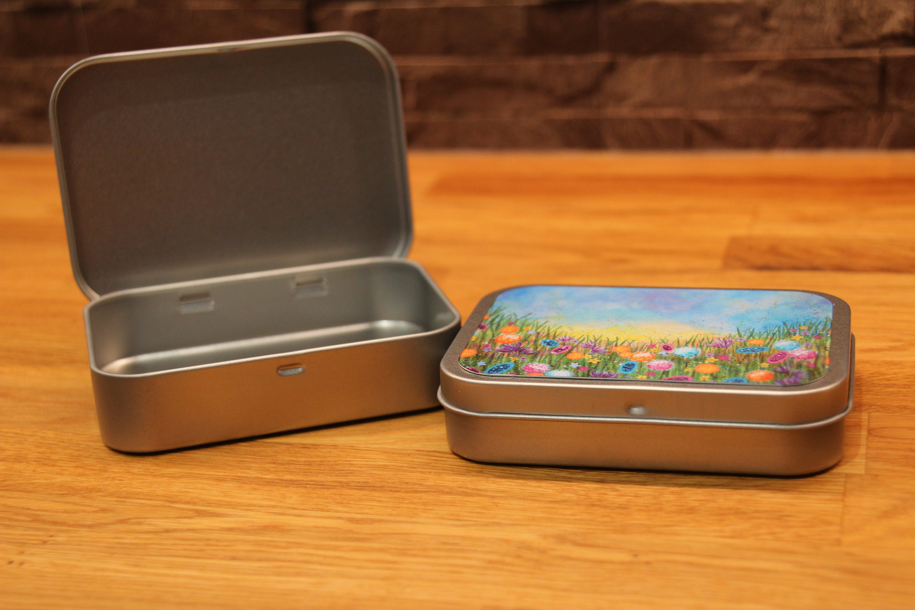 Small Tin Gifts for Her Trinkets Keepsakes Arty Floral Etsy UK