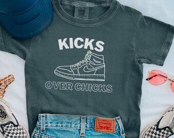 Kids Kick over Chicks Shirt - Funny Boy Shirt - Cute Boy Shirt - Boy Clothing