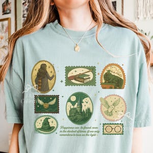 Bookish HP Comfort Colors® Shirt - Magical Book Shirt, Wizarding World Shirt, Magical School Shirt, HP Lover Gift, Universal Studios Shirt