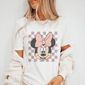 Minnie checkered Shirt - Minnie Mouse Shirt - Disney Trip Shirt - Disneyland Shirt - Disneyworld Shirt - Family shirt