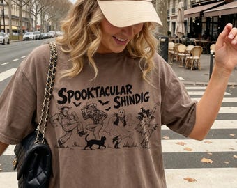 Spooktacular Monster Comfort Colors Tshirt, Retro Monster Shirt, Classic Mummy, Werewolf Graphic Tee, Spooky Season Shirt