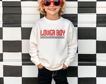 Boys Lover Boy Sweatshirt - Lover Boy Sweater - Boys Valentine Shirt