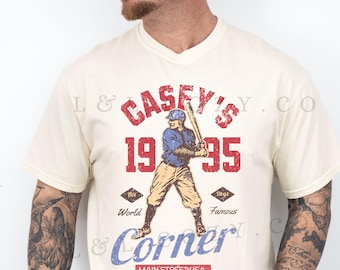 Casey&#39;s Corner Distressed Comfort Colors T-shirt - Disney Inspired Shirt - Mens Disney Shirt