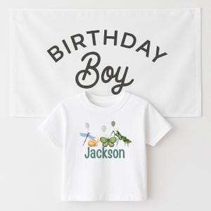 Bug Birthday Shirt, Bug Insect Birthday Shirt, Insect Birthday Outfit, Custom Party Shirt, 1st Birthday Outfit