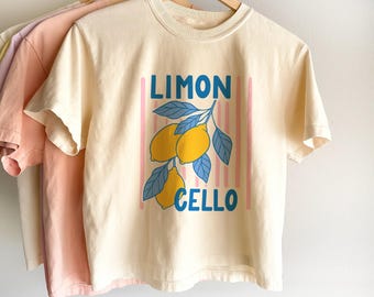 Comfort Colors Limon Graphic T-Shirt - Amafi Coast Italy Shirt - Italian Summer Shirt - Limoncello Shirt - Italian fruit shirt