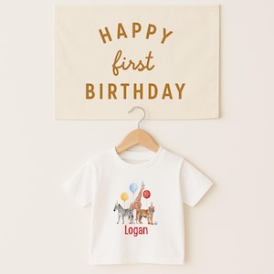 Party Animal Birthday Shirt, Zoo Animal Birthday Shirt, Animal Birthday Outfit, Custom Party Shirt, 1st Birthday Outfit