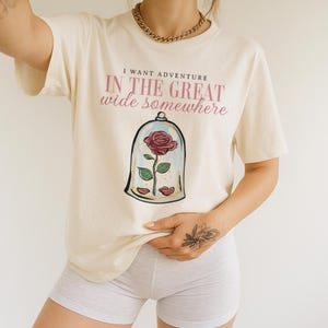 Adventure Comfort Colors Shirt - Belle Princess Shirt - Beauty and the Beast Inspired