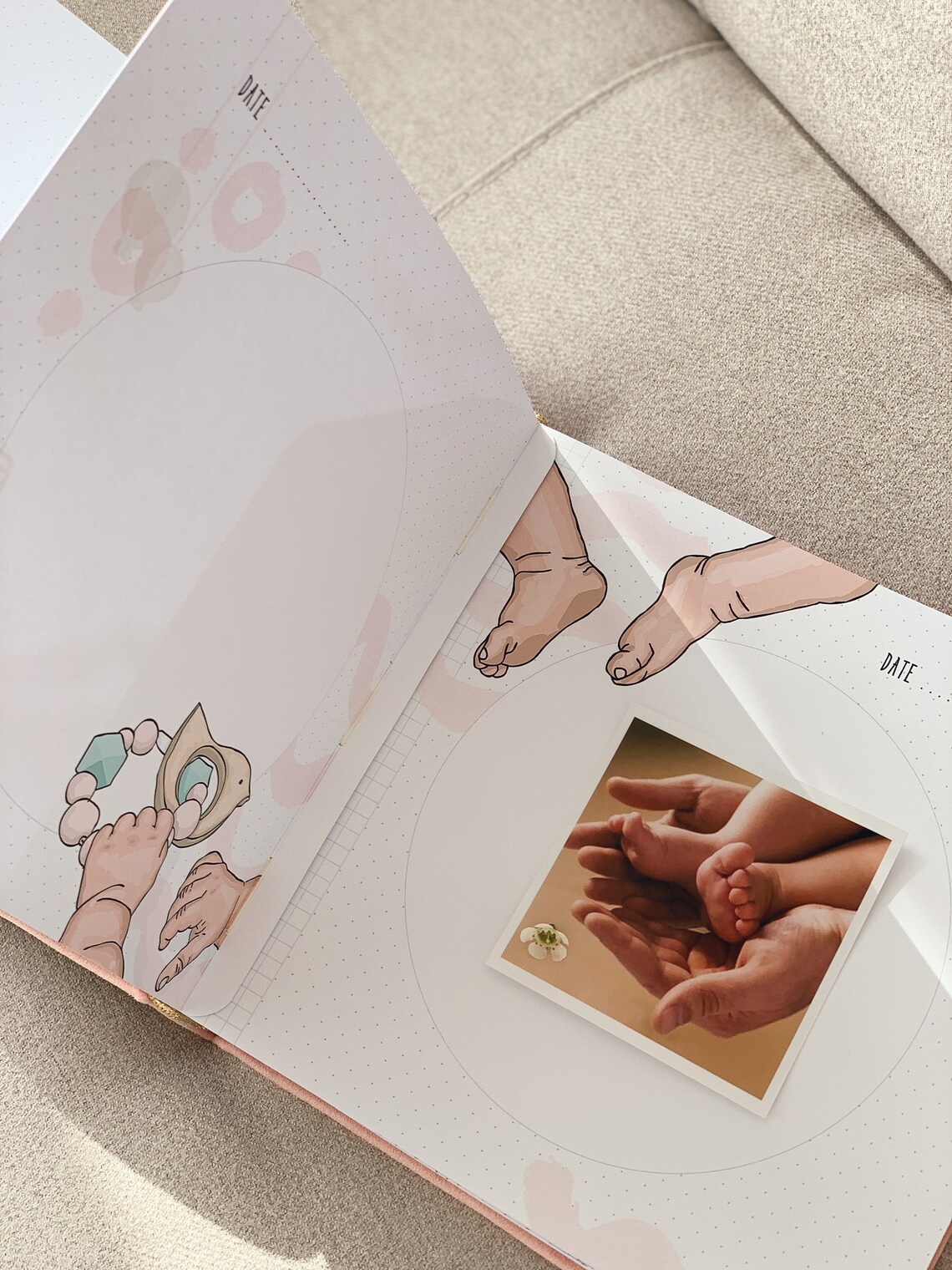 Personalized baby memory book.Customized first baby book Etsy