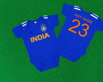 India Cricket baby jersey bodysuit