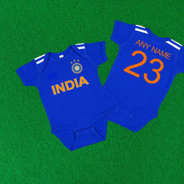 India Cricket baby jersey bodysuit