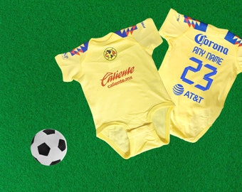 America soccer / football jersey inspired baby bodysuit