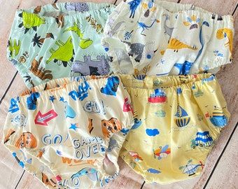 Boy Diaper Covers | Airplane Baby Bloomers | Dinosaur Diaper Cover | Gamer/Video Game Nappy | Baby Boy Summer Bloomers | Boy Shorts