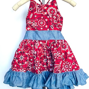 Bandana Halter Dress - Etsy