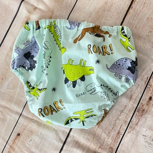 Dinosaur Diaper Covers | Dinosaur Baby Bloomers | Baby Diaper Cover | Roar! Dinosaur Pint Nappy | Baby Boy Summer Bloomers | Boy Shorts