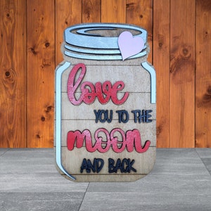 To the moon and back sign