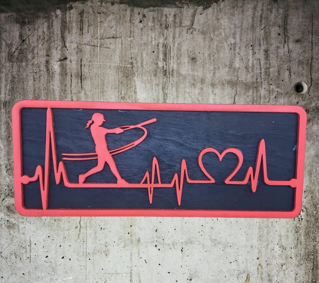 Softball Support. Sign Softball Wall Sign - Etsy