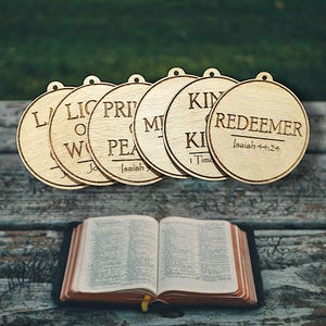 Names of Christ Ornament Set