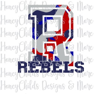 Rebels Camo Block PNG SUBLIMATION