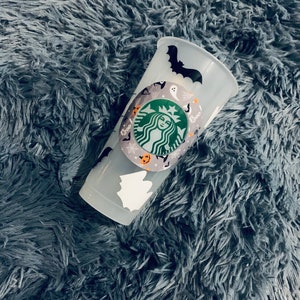 Customizable Venti sized reusable cute Halloween and ghost Starbucks cup