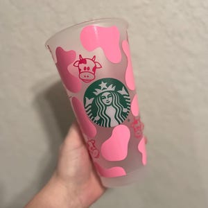 Venti sized reusable cow Starbucks Cold Cup