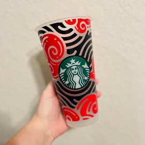 Venti sized reusable Japanese Waves inspired Starbucks Cold Cup