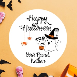 Stickers Halloween Bonbons Stickers Halloween Citrouille Stickers Des bonbons ou un sort