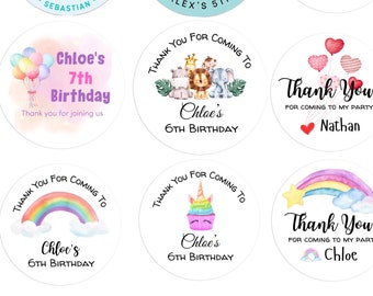 Birthday Stickers | Custom Labels | Personalized Happy Birthday Labels | Personalized Labels | Kids Birthday Stickers | Event Stickers