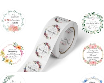 Labels on Roll | Custom Labels | Custom Stickers | Circle / Square Logo Labels | Personalized Labels | Business | Event | Wedding Stickers