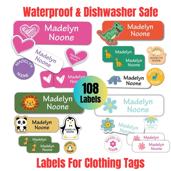 Kids Daycare Name Tags Etsy