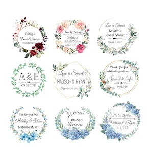 Adesivi personalizzati / Etichette personalizzate / Etichette con logo circolare / Adesivi per matrimoni / Etichette personalizzate / Adesivi aziendali / Adesivi per eventi