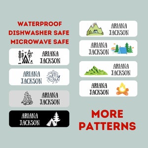 Waterproof Daycare Labels - Dishwasher Safe -  Preschool Labels - Name Stickers - School Supply Labels - Name Labels for School Supplies