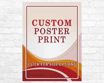 Custom Poster Printing - Personalized Poster - Family Photo Poster - Wedding Poster