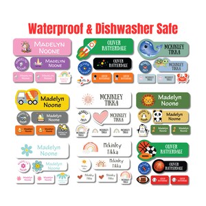 108 Waterproof Daycare Labels - Dishwasher Safe Stickers - Name Stickers - School Supply - Name Labels-Customized Labels- Daycare Labels