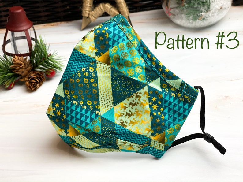 Christmas Face Mask/Holiday Washable Face Mask with Filter Etsy