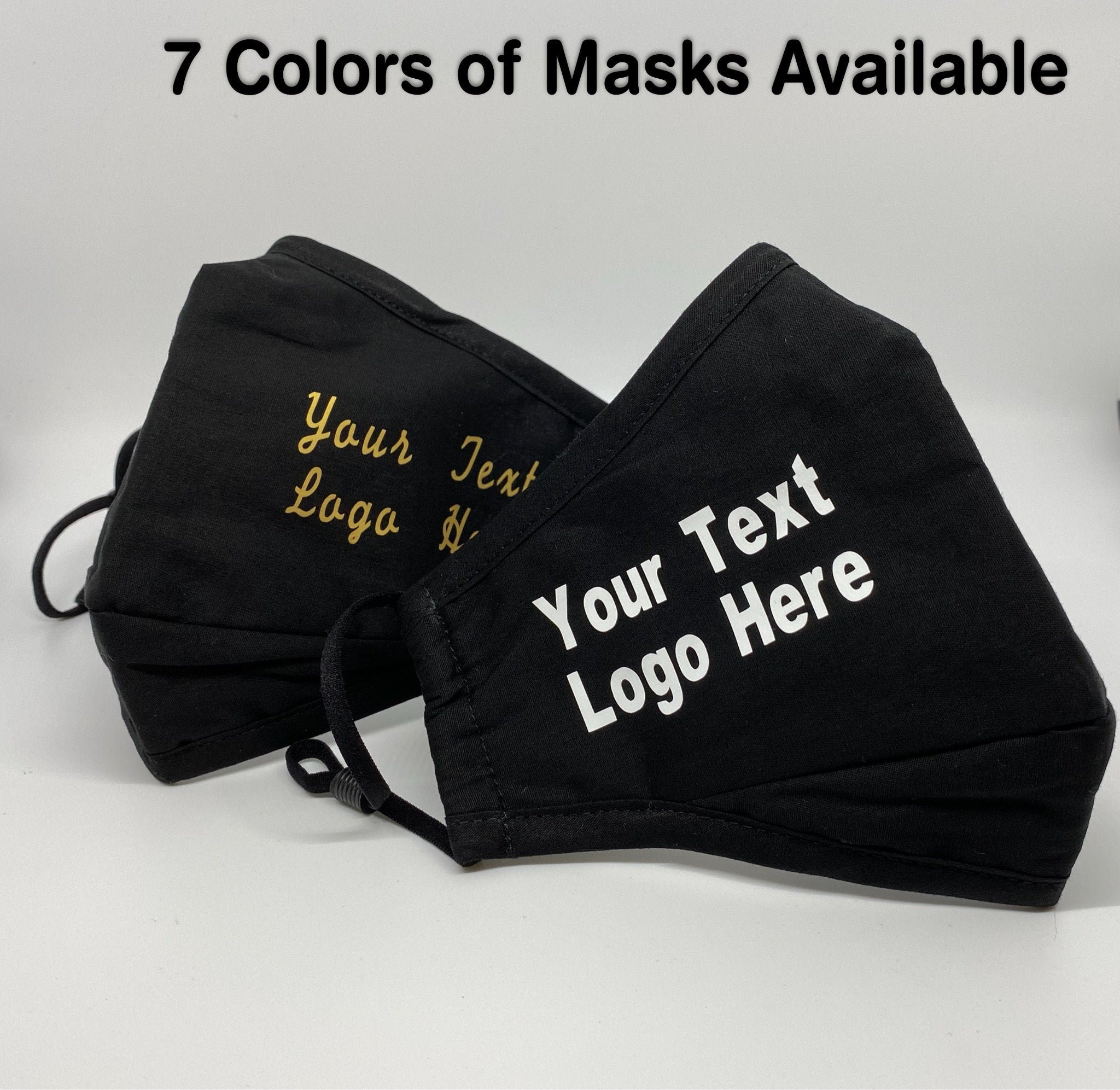 Custom Text Face Mask Personalized Face Mask with Filter Etsy