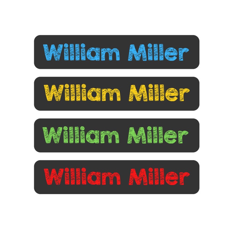 Waterproof Daycare Labels Dishwasher Safe Preschool Labels Name Stickers School Supply Labels Name Labels for School Supplies image 1