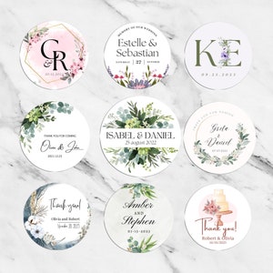 Wedding Custom Stickers | Custom Labels | Circle Logo Labels | Wedding Stickers | Personalized Labels | Business Stickers | Event Stickers